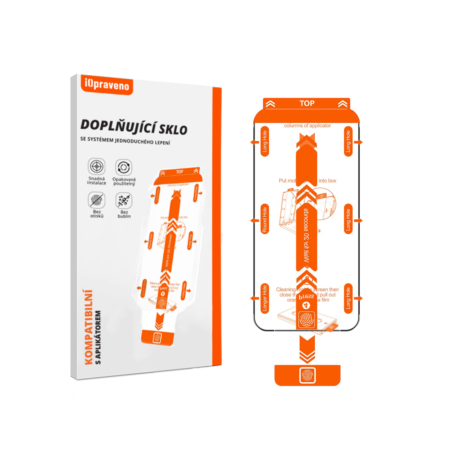iВиправлено ПРЕМІАЛЬНЕ ПРОЗОРЕ захисне скло з системою простого наклеювання (без аплікатора)